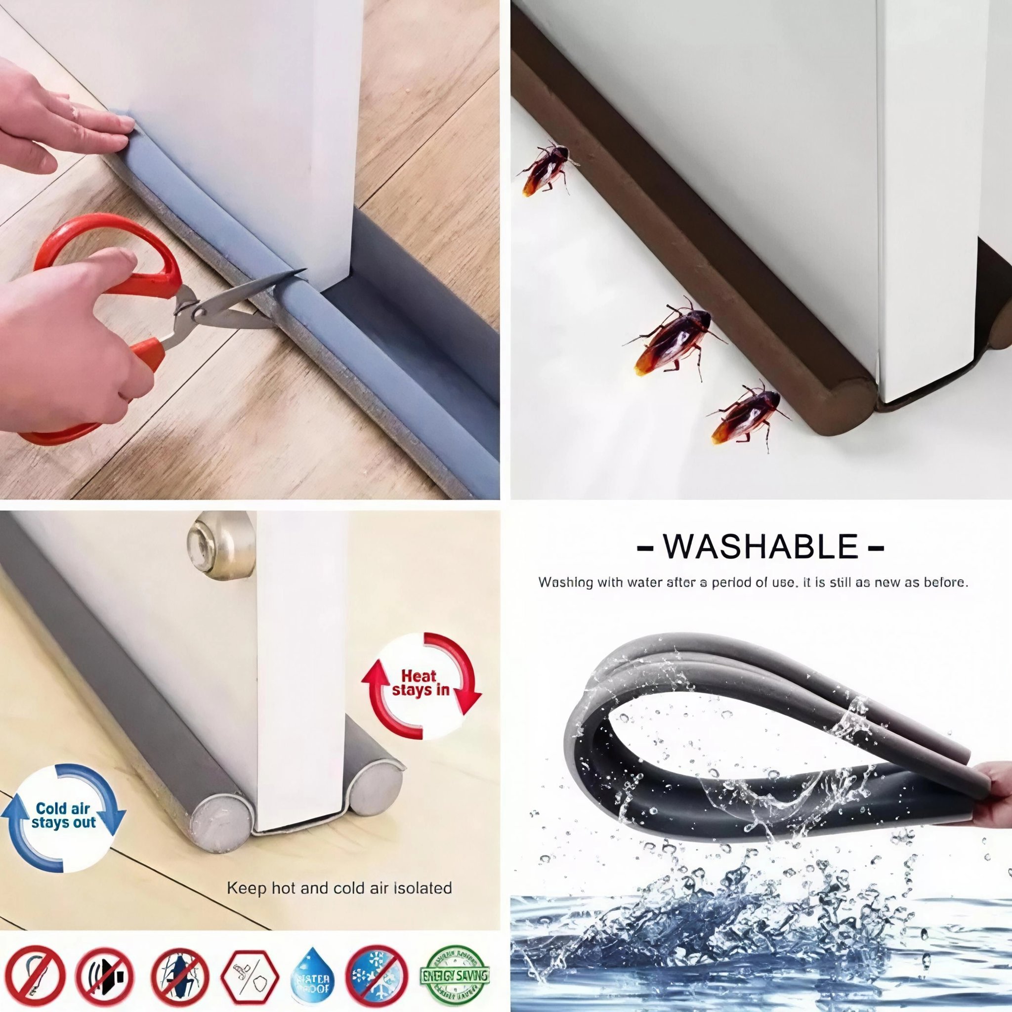 Picture of China original Door Bottom Seal - Quick Install Foam, , Dustproof, Insectproof, Keeps Warmth - 36 Inch